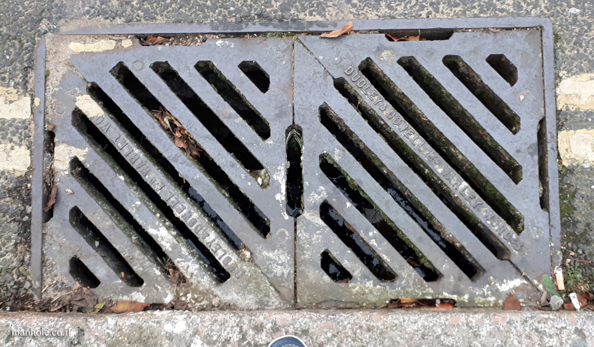 London - A pair of diagonal drainage caps