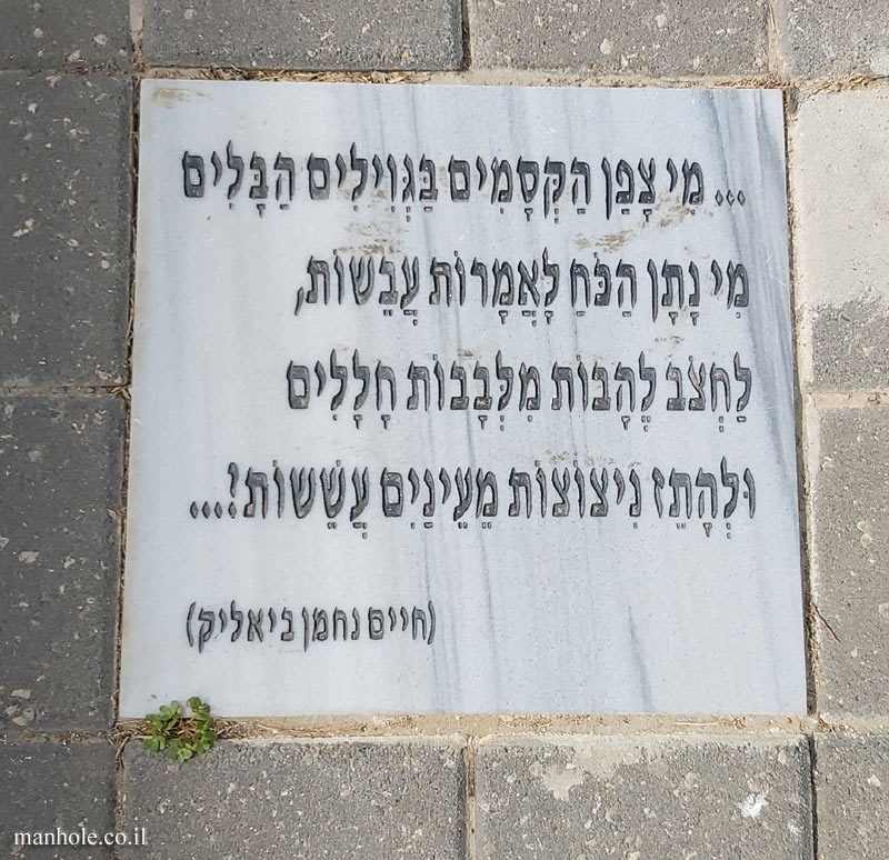 Tel Aviv University - Entin Square tiles - The Matmid (Bialik)