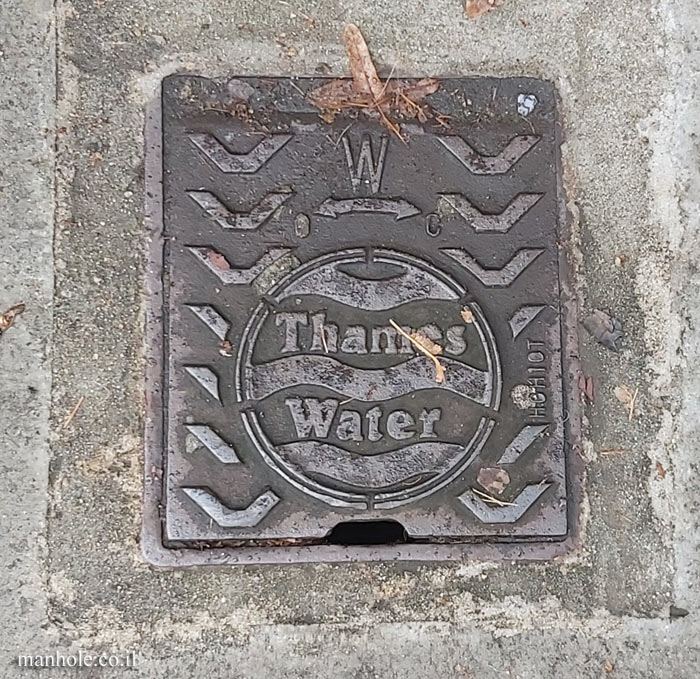London - A small water cap with a Thames Water logo