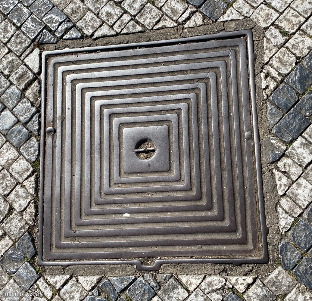 Prague - Covers with a background of squares of different sizes