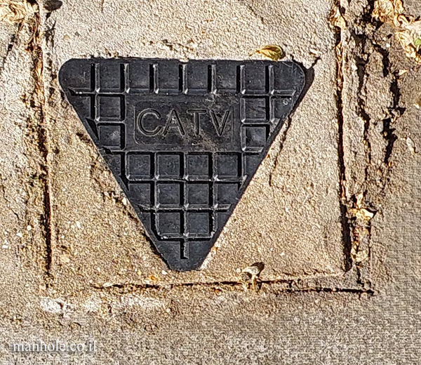 London - Cable TV - Triangle shaped cover