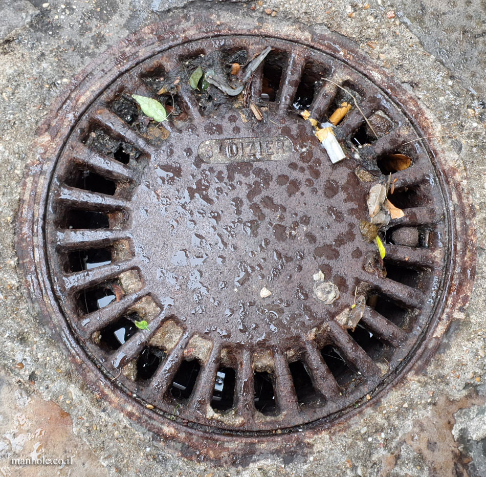 Paris - a drain cover that resembles a Car Wheel Plate