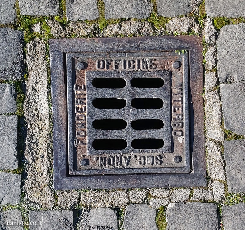 Orvieto - a small drainagecover
