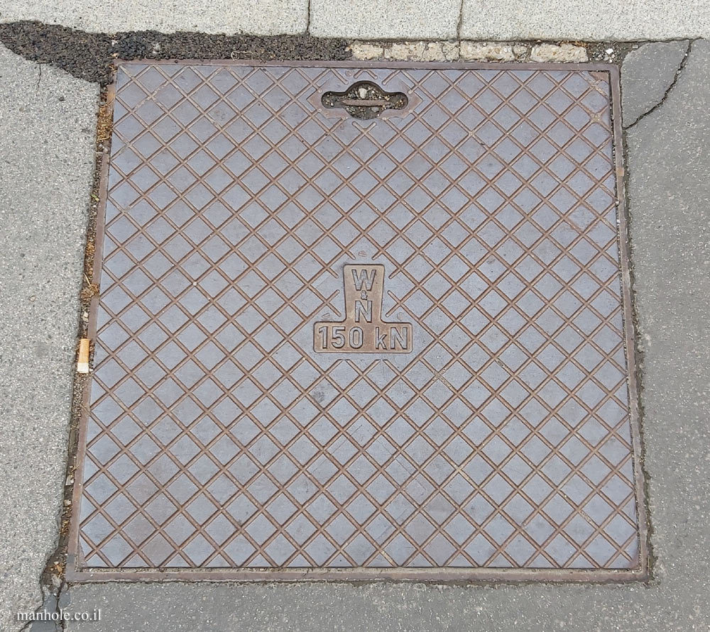 Vienna - square lid with a background of rhombuses (2)