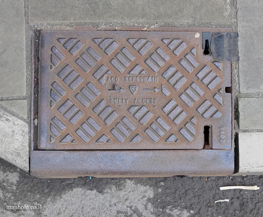 Manchester - the edge of a drain opening